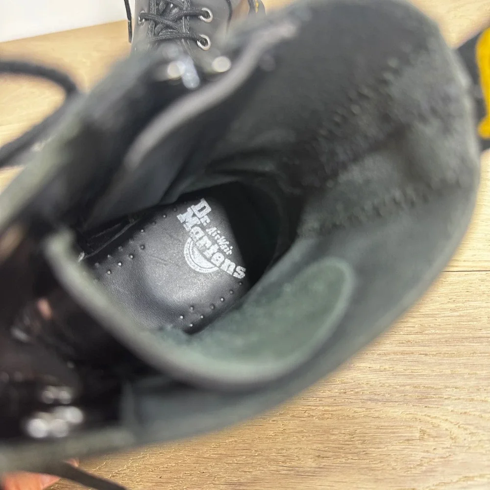 Dr. Martens Jadon Boots Men 7 Women 8 Black Patent Leather Platform Combat